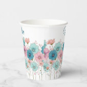 Vintage Spring Flowers for Mom Papieren Bekers (Rechts)