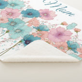 Vintage Spring Flowers for Mom Sherpa Deken (3/4)