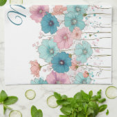 Vintage Spring Flowers for Mom Theedoek (Gevouwen)