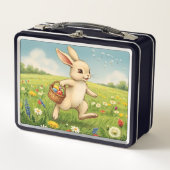 Vintage Spring Meadow Easter Bunny  (Voorkant)