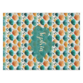 Vintage Spring Yellow and Green Floral Tafelkleed (Voorkant (Horizontaal))