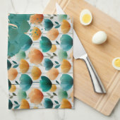 Vintage Spring Yellow and Green Floral Theedoek (Quarter Fold)