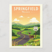 Vintage Springfield Missouri Briefkaart (Voorkant)