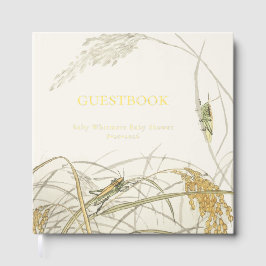 Vintage Sprinkhaan Baby Borrel Gastenboek