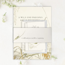 Vintage Sprinkhaan Baby Shower Uitnodigingen Wikkel