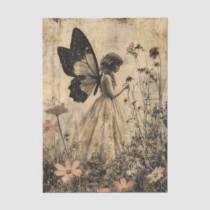 Vintage Sprookjesvlinder Vleugels Decoupage Tissuepapier