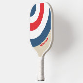 Vintage Squadron Cirkelstreep met Naam Pickleball Paddle (Links)