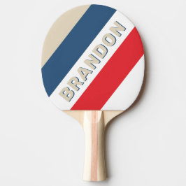 Vintage Squadron Gebold Streep met naam Tafeltennisbatje