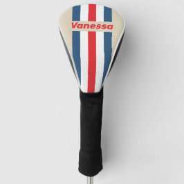 Vintage Squadron Speld Gestreept met Naam Golfheadcover
