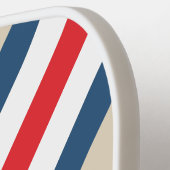 Vintage Squadron Strepen met Naam Pickleball Paddle (Links Detail)