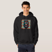 Vintage Squatch Retro Stijl Comic Pop Art Hoodie (Voorkant volledig)