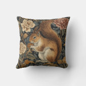 Vintage Squirrel and Flowers Pattern Kussen (Achterkant)