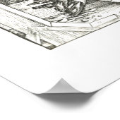 Vintage St. Catherine van Alexandrië Medieval Art Poster (Hoek)