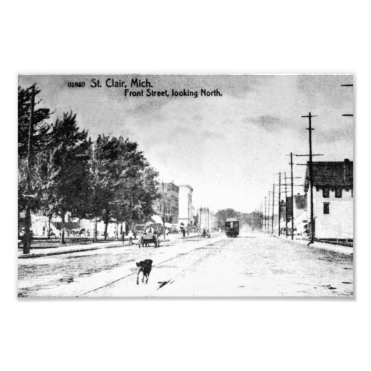 Vintage St. Clair Michigan Early 1900s Foto Afdruk (Voorkant)