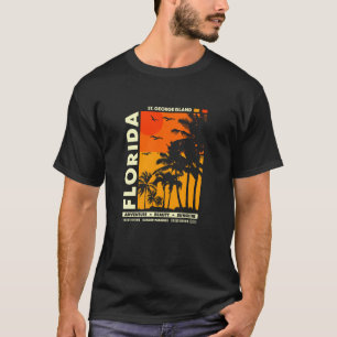 Vintage St. George Island Florida Zomer Zonsonderg T-shirt