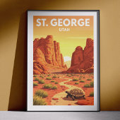 Vintage St. George Utah Poster