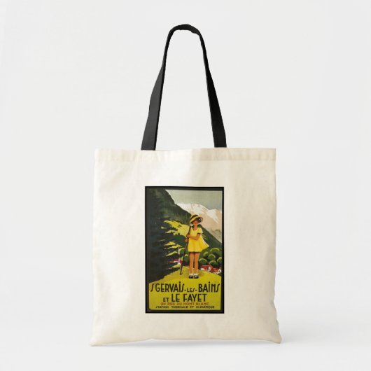 Vintage St. Gervais les Bains Tote Bag (Voorkant)