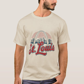 Vintage St. Louis Gateway Arch, Iconic Pride T-shirt