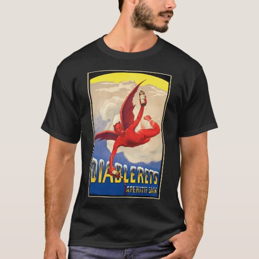 Vintage St. Moritz Zwitserland Reizen T-shirt (Voorkant)