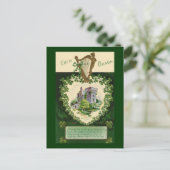 Vintage St. Patrick's Blarney Castle Briefkaart (Staand voorkant)