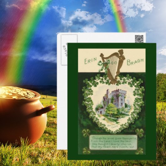 Vintage St. Patrick's Blarney Castle Briefkaart