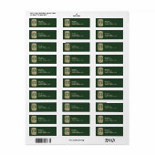 Vintage St. Patrick's Day adreslabels Etiket (Full Sheet)