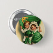 Vintage St. Patrick's Day Button (Voorkant /achterkant)