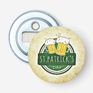 Vintage St. Patrick's Day Button Flesopener