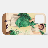 Vintage St. Patrick's Day-dame Case-Mate iPhone Case (Achterkant (horizontaal))