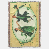 Vintage St. Patrick's Day Dans Ierse Lentedag Deken (Voorkant Verticaal)