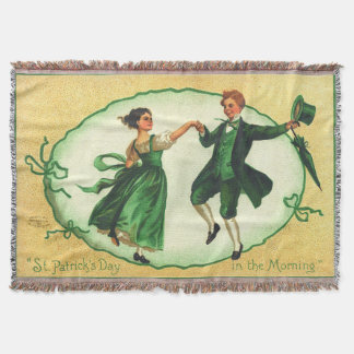Vintage St. Patrick's Day Dans Ierse Lentedag Deken