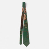 Vintage St. Patrick's Day, Geluk Ierse Dobbelstene Stropdas (Achterkant)