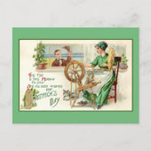 Vintage St. Patrick's Day Greeting Briefkaart (Voorkant)