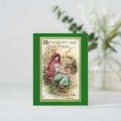 Vintage St. Patrick's Day Greeting Briefkaart (Staand voorkant)