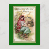 Vintage St. Patrick's Day Greeting Briefkaart (Voorkant)