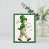 Vintage St. Patrick's Day Greeting Briefkaart (Staand voorkant)