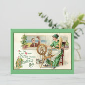 Vintage St. Patrick's Day Greeting Feestdagenkaart (Staand voorkant)