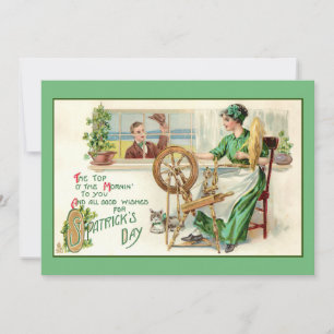 Vintage St. Patrick's Day Greeting Feestdagenkaart