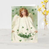 Vintage St. Patrick's Day Greeting Kaart (Gele Bloem)