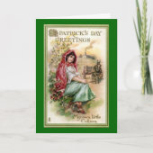 Vintage St. Patrick's Day Greeting Kaart (Voorkant)