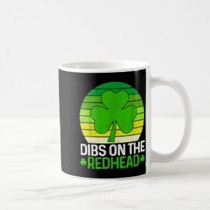 Vintage st patricks day Ierse klaver dibs op de Koffiemok