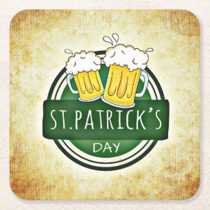 Vintage St. Patrick's Day Kartonnen Onderzetters