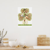 Vintage St. Patrick's Day pin-up meisje Poster (Keuken)