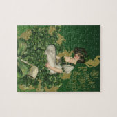 Vintage St. Patrick's Day-souvenir, Ierse schone Legpuzzel (Horizontaal)