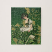 Vintage St. Patrick's Day-souvenir, Ierse schone Legpuzzel (Verticaal)
