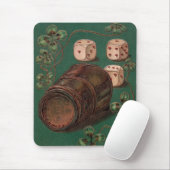 Vintage St. Patrick's Day, veel geluk Ierse dobbel Muismat (Met muis)