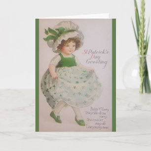 Vintage St. Patrick's Day Wenskaart Kaart