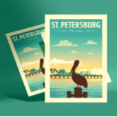 Vintage St. Petersburg Florida Briefkaart