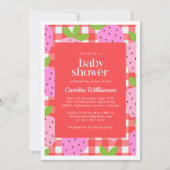 Vintage staafbessen Baby shower Kaart (Voorkant)