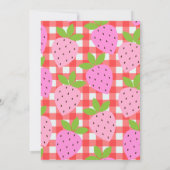 Vintage staafbessen Baby shower Kaart (Achterkant)